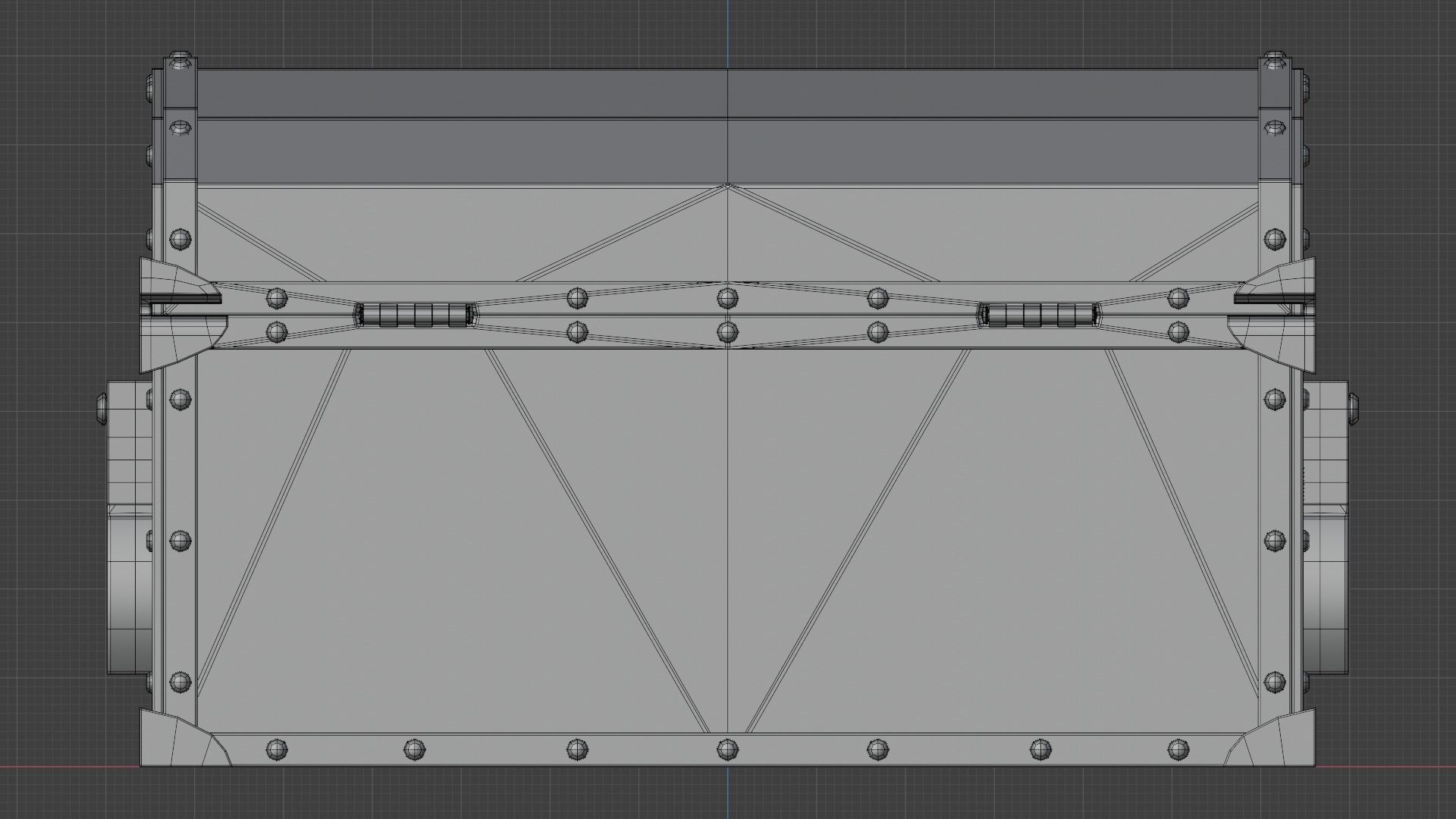 Subdivision High-Poly Treasure Chest 3D model_18