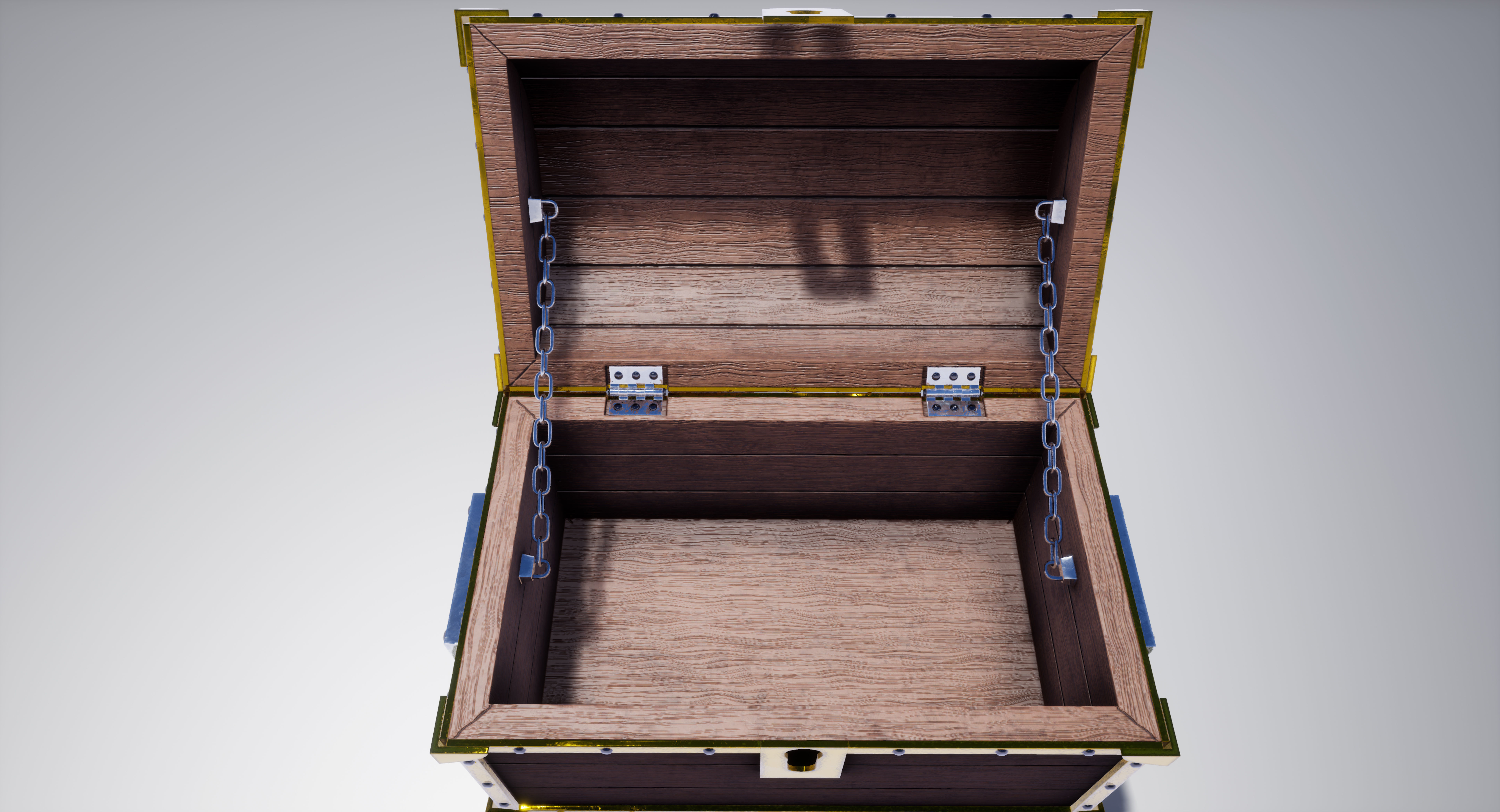 Subdivision High-Poly Treasure Chest 3D model_33