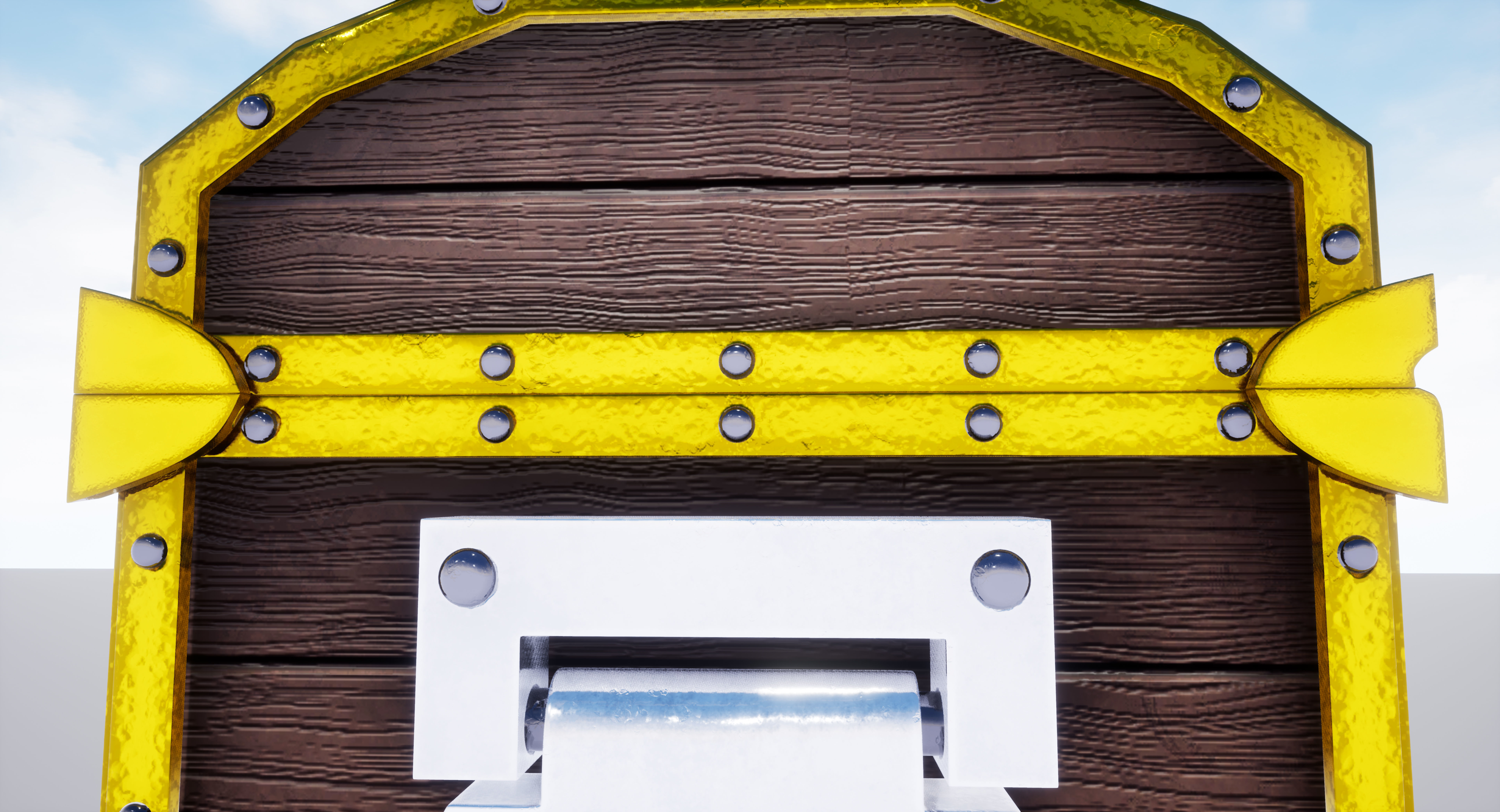 Subdivision High-Poly Treasure Chest 3D model_37