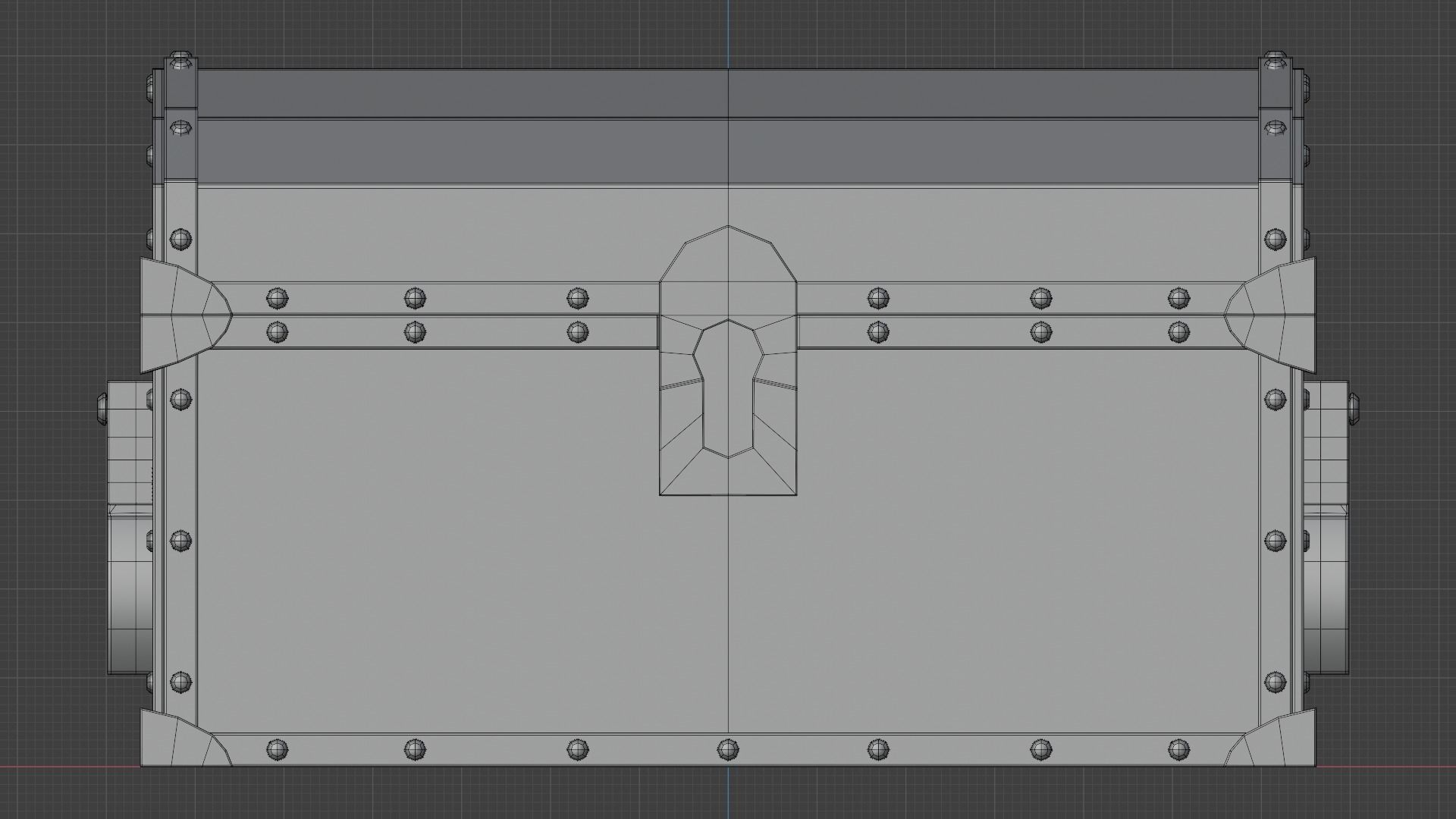 Subdivision High-Poly Treasure Chest 3D model_16