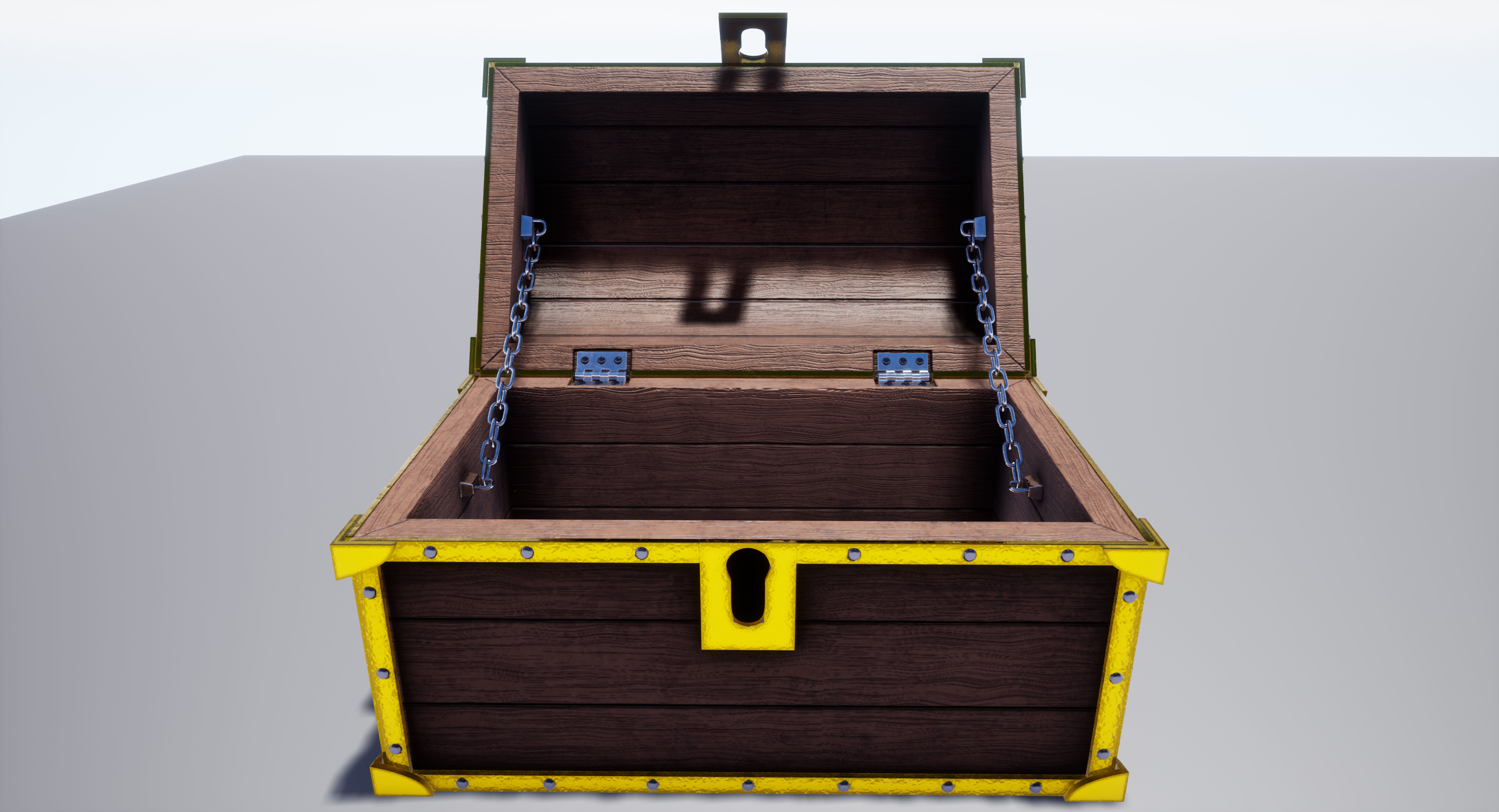 Subdivision High-Poly Treasure Chest 3D model_34