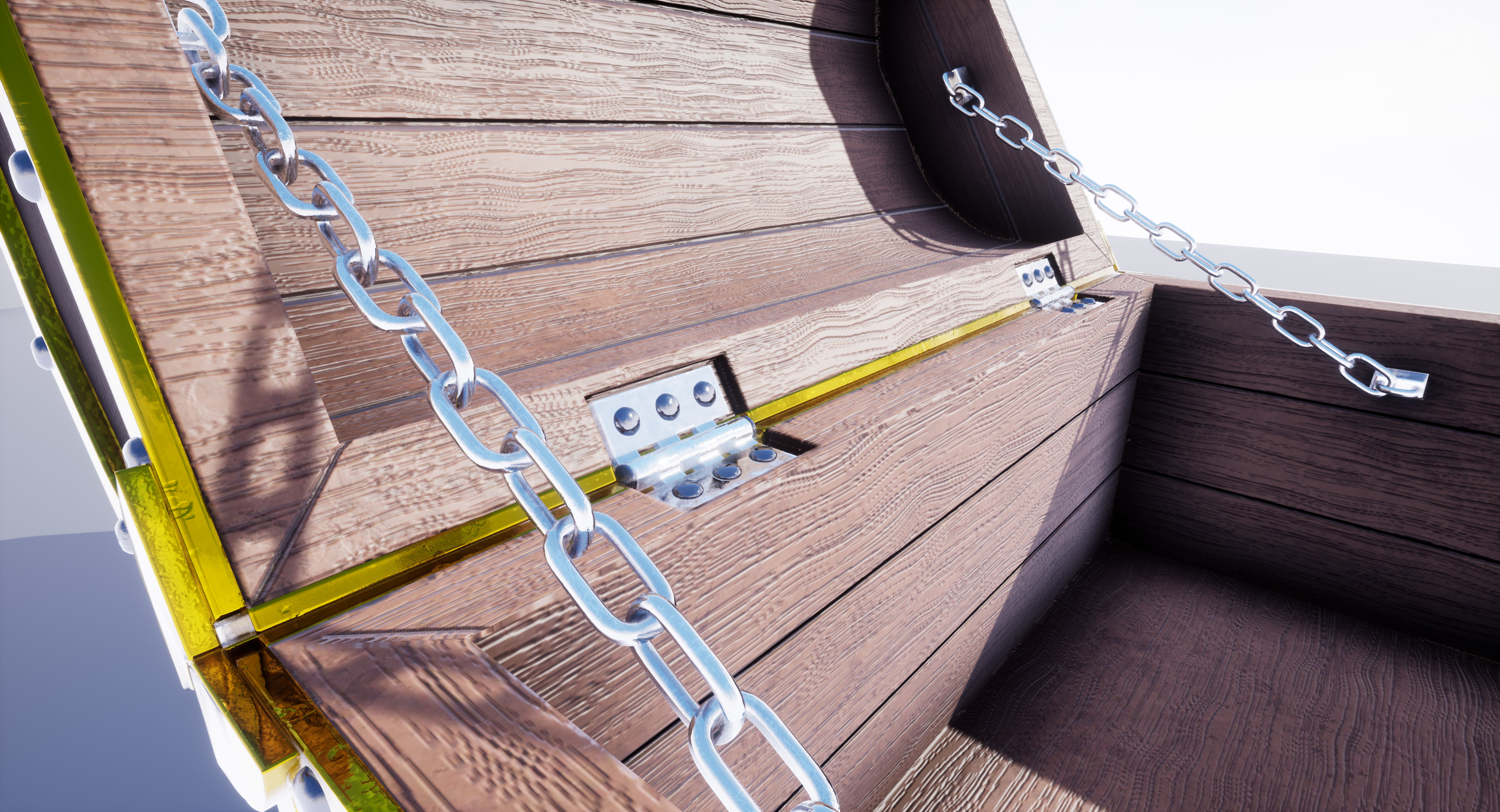 Subdivision High-Poly Treasure Chest 3D model_30