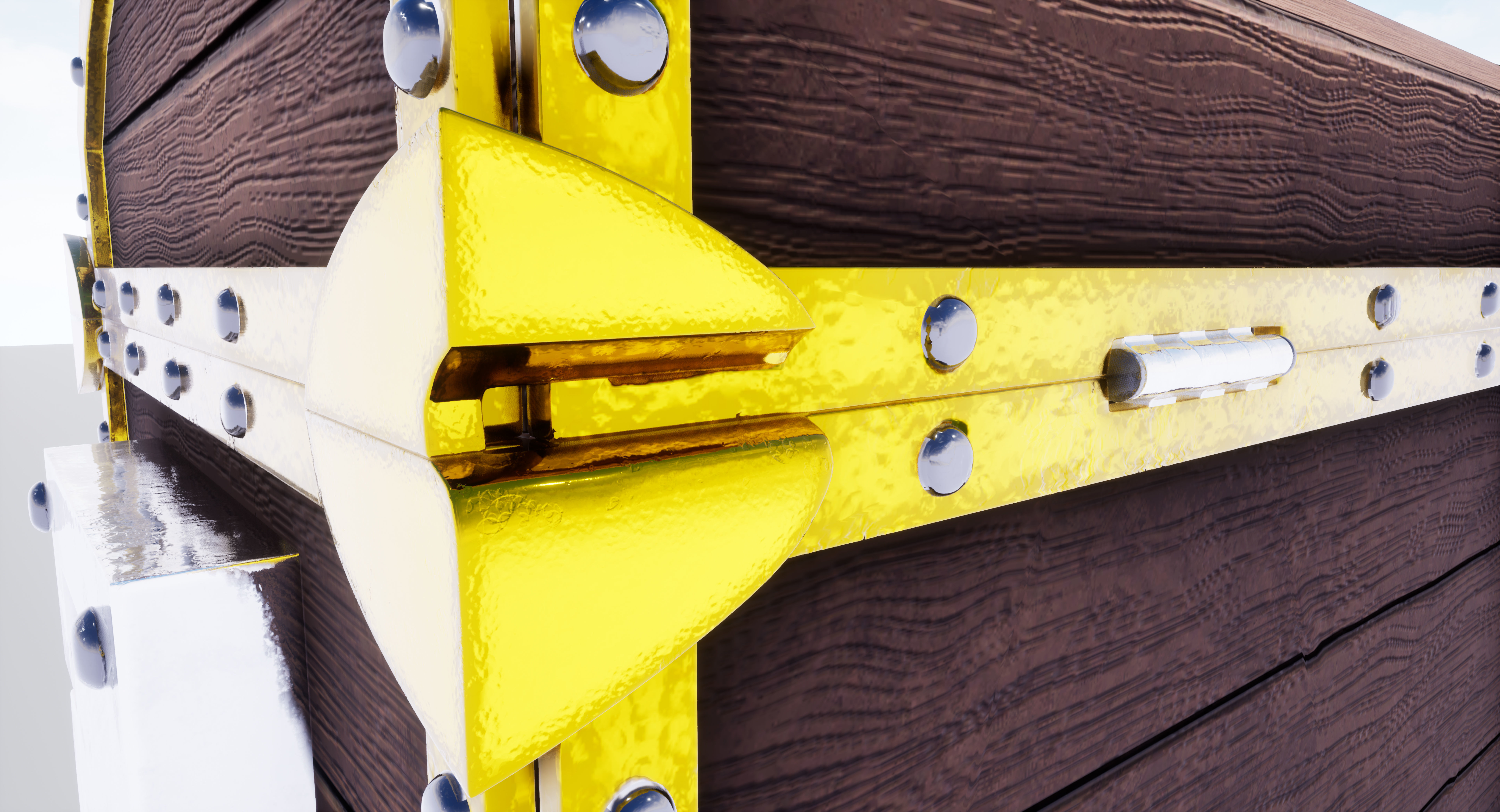 Subdivision High-Poly Treasure Chest 3D model_38