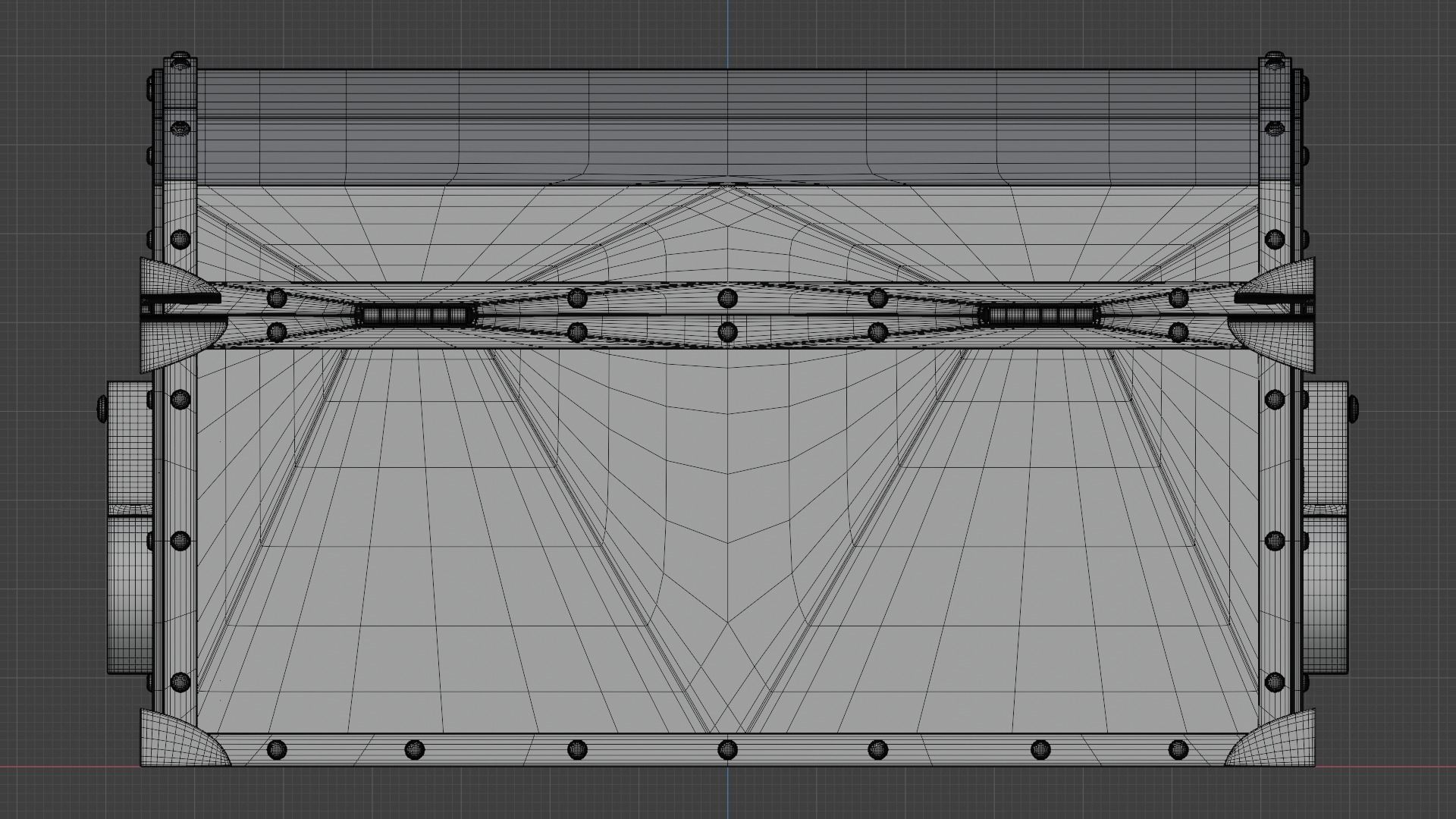 Subdivision High-Poly Treasure Chest 3D model_19