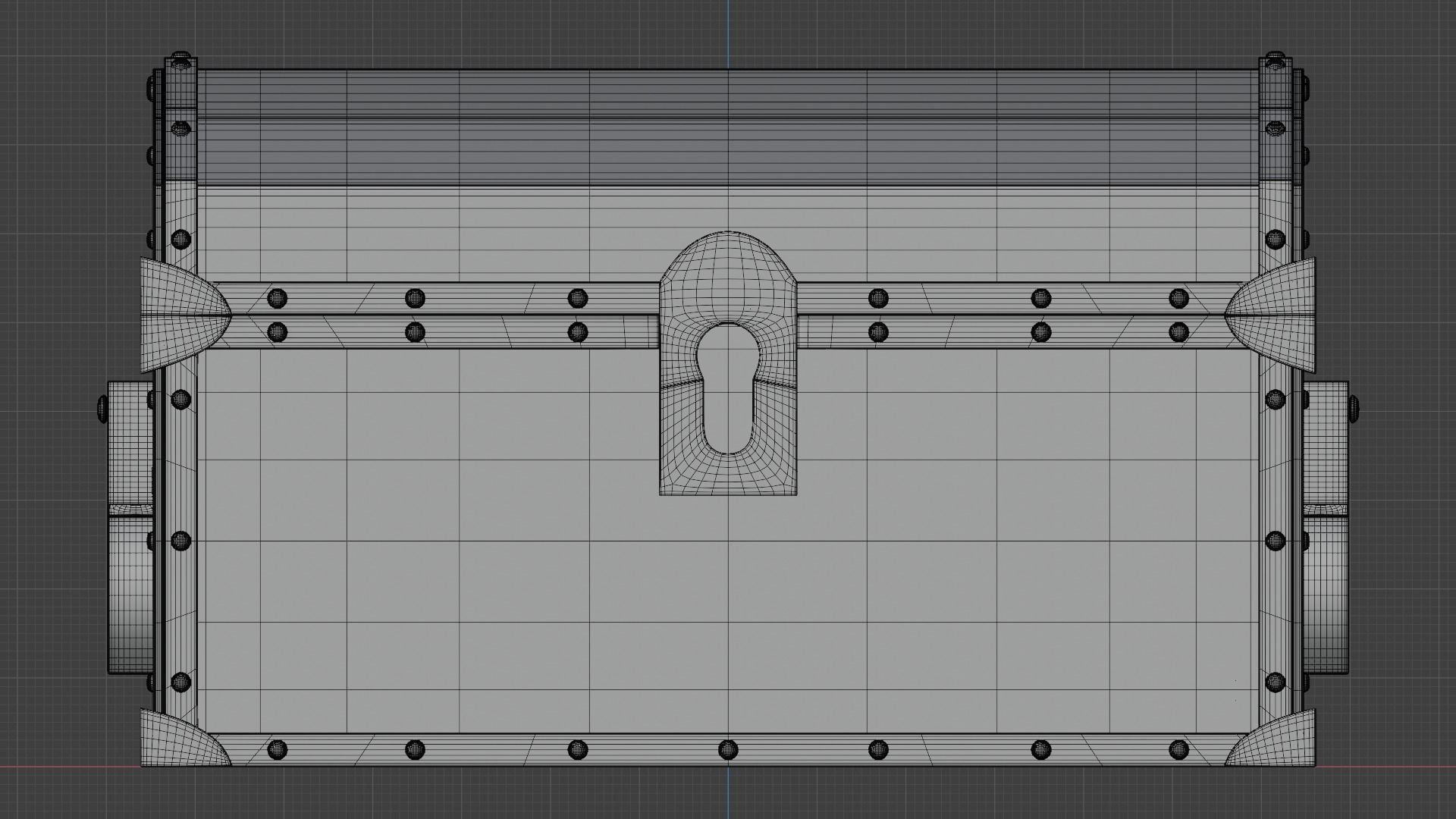 Subdivision High-Poly Treasure Chest 3D model_17