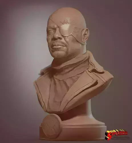 Nick Fury Bust for 3D printing