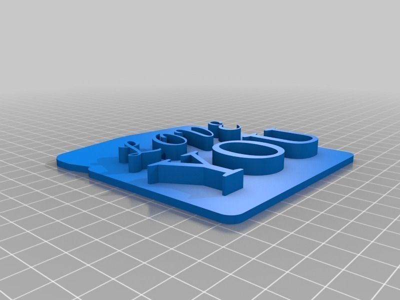 Customizable Valentines Day Toast Stamp Free 3D print model_1