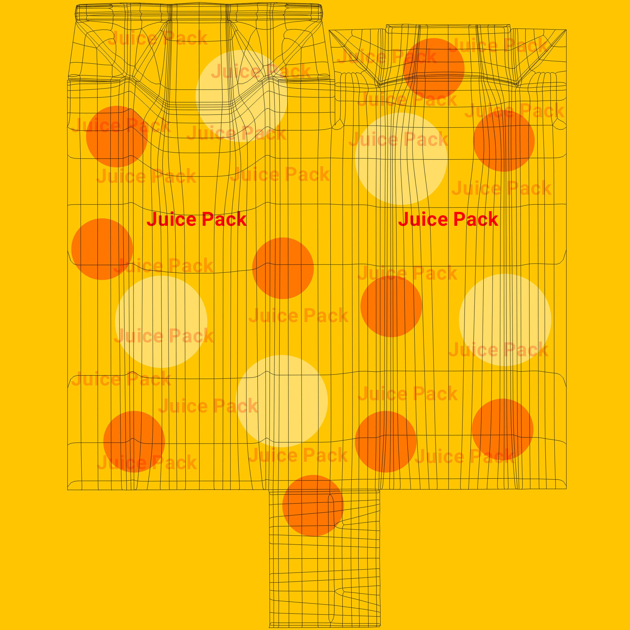 Juice Pack Low-poly 3D model_8