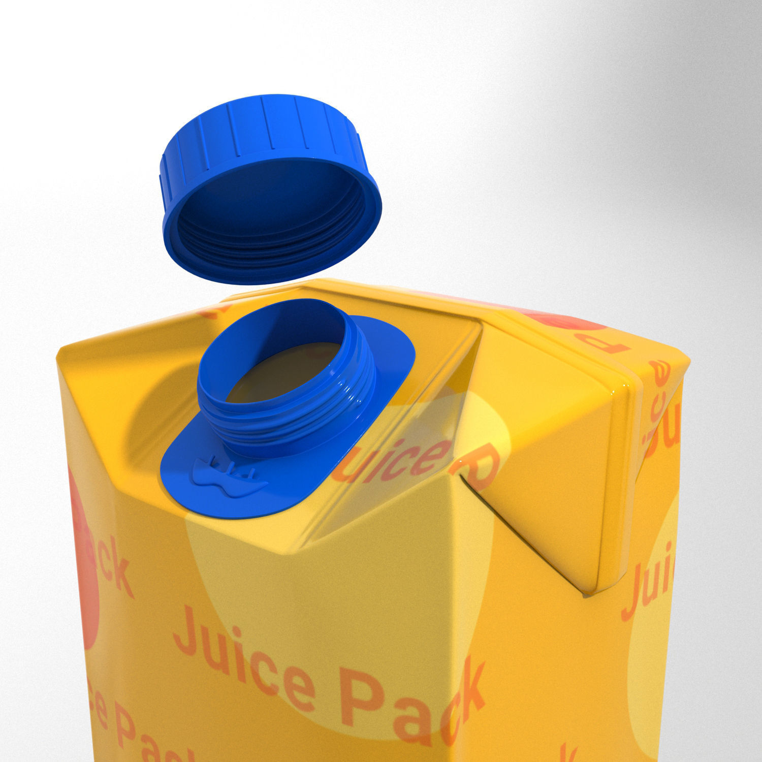 Juice Pack Low-poly 3D model_3