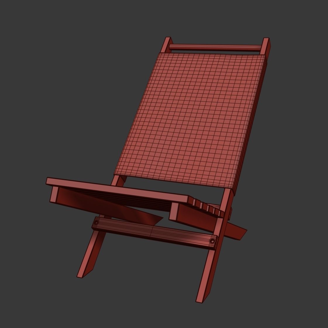 Pepitu Deck Chair 3D model_6