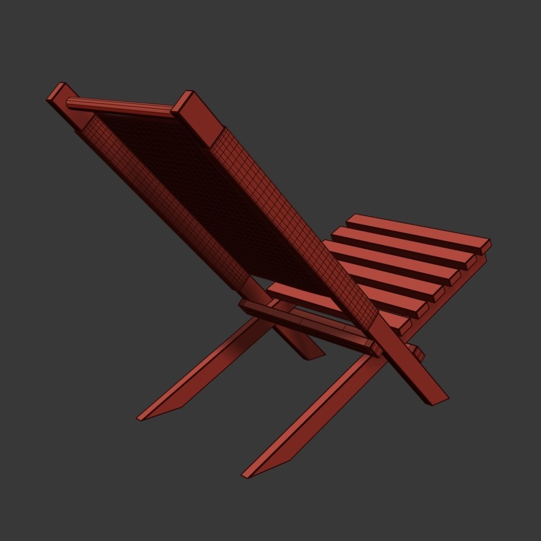 Pepitu Deck Chair 3D model_8