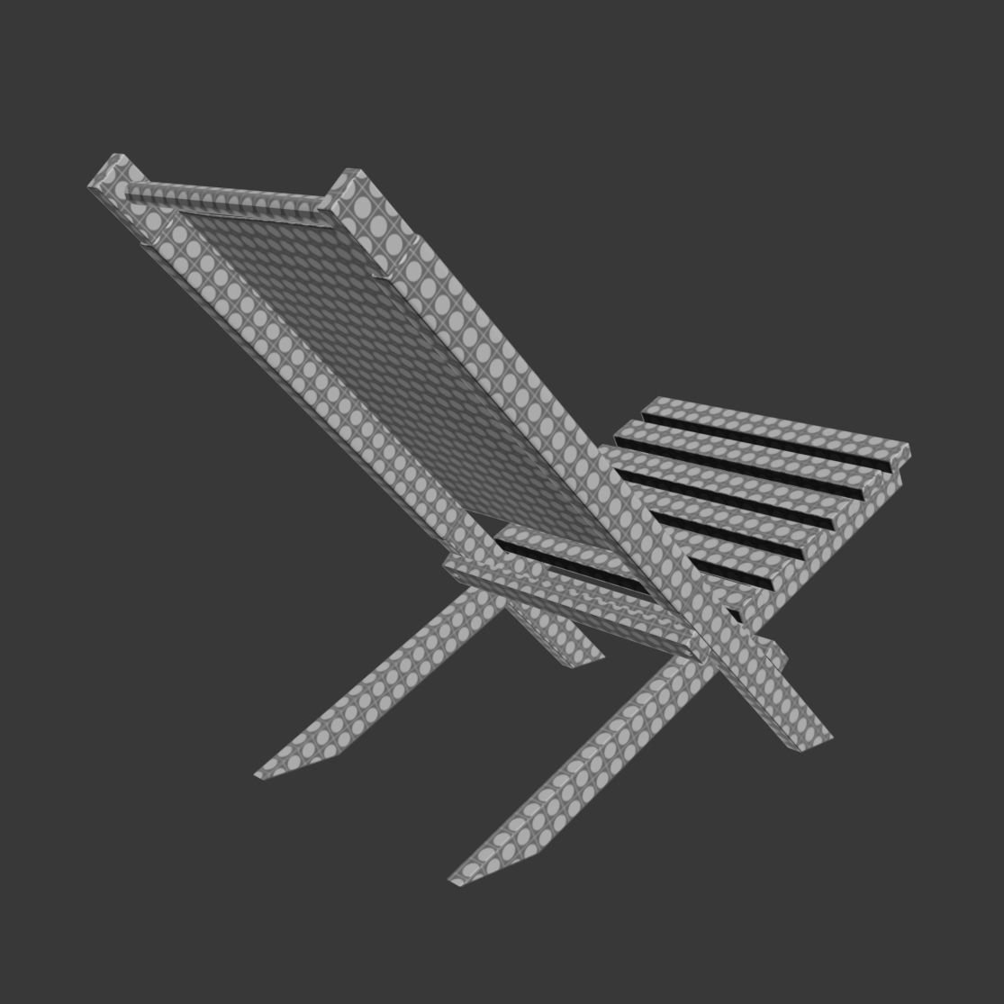 Pepitu Deck Chair 3D model_11