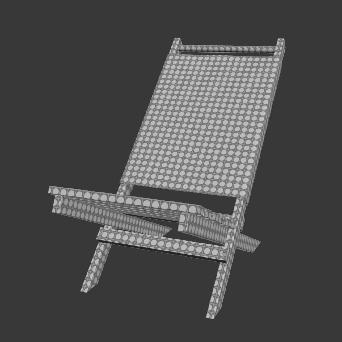 Pepitu Deck Chair 3D model_9