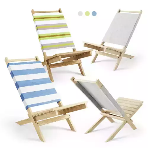 Pepitu Deck Chair 3D model