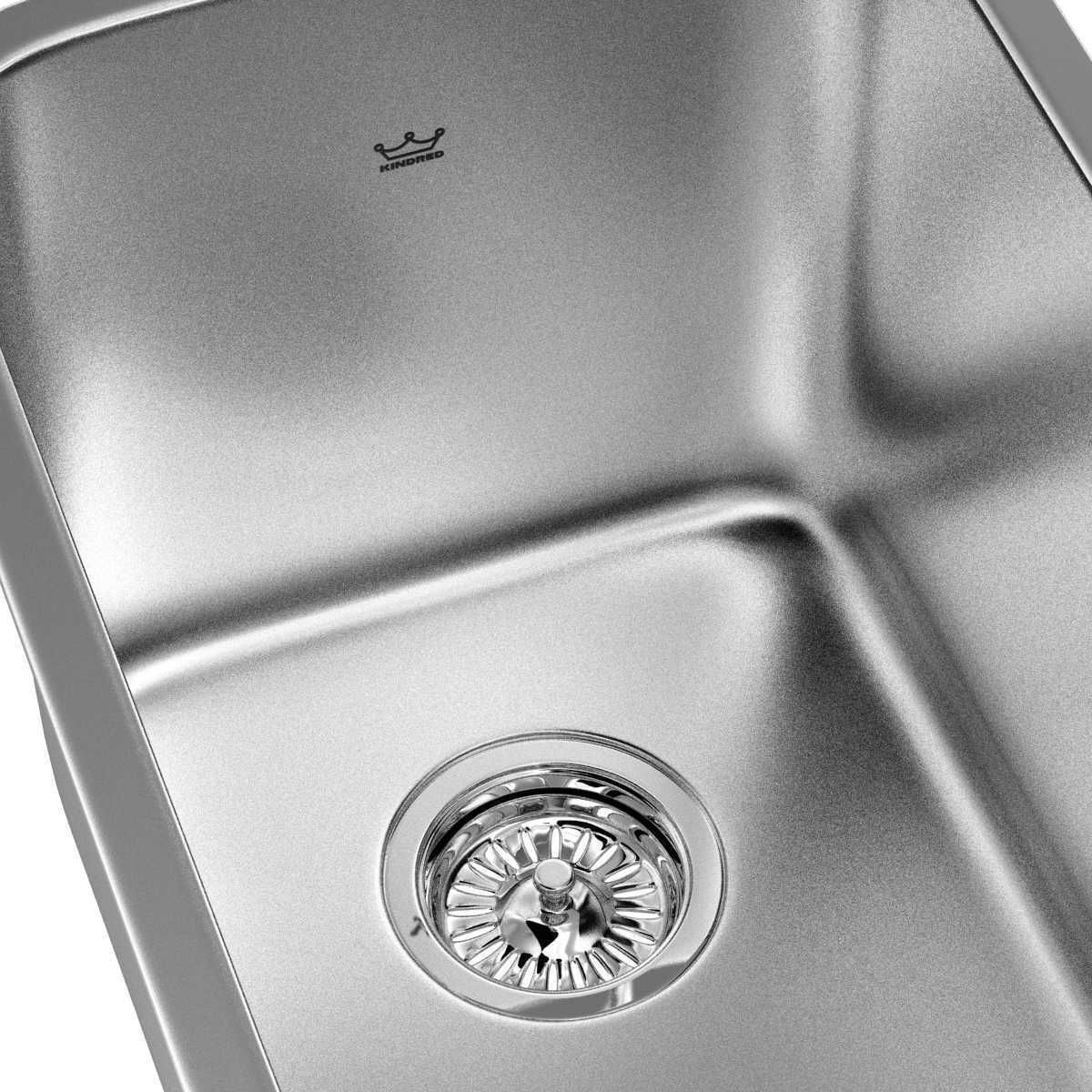 Grohe Bridgeford Faucet and Steel Queen Stainless Steel sink  3D model_10