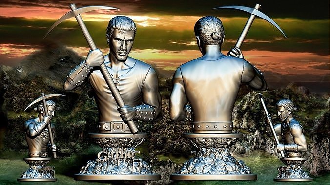 Nameless from the legendary series of games Gothic 3D print model