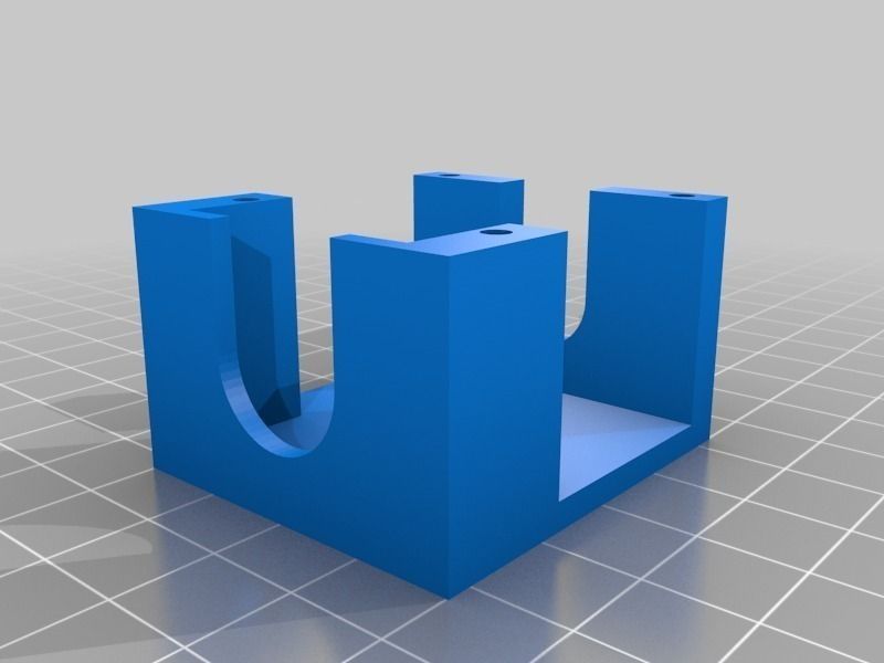 Mount for Cheap chinese E3D replica print head Free 3D print model_1