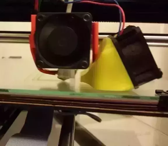 RepRap Pro Ormerod v1 - Fan Duct Support Addon for Simplified X-Carriage 