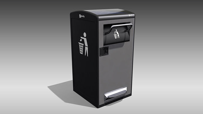 Bigbelly HC5 Single Station Low-poly 3D model