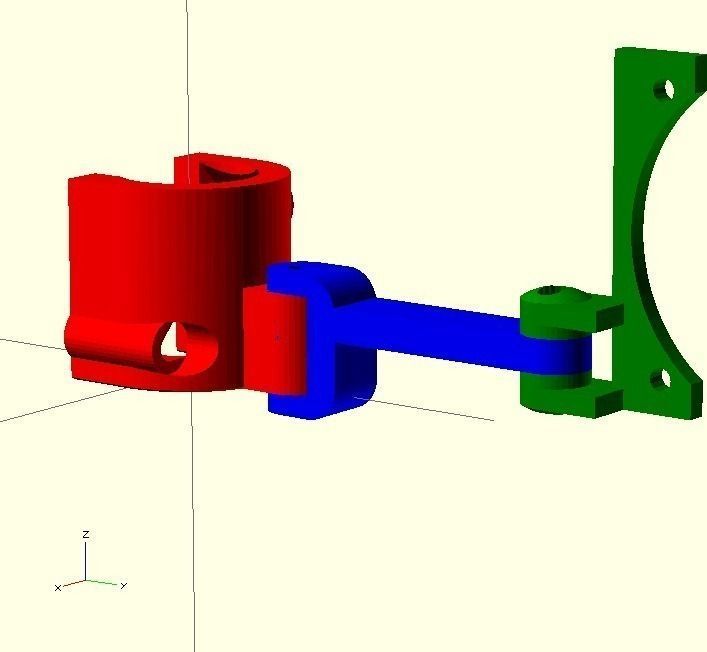 Reprap Pro Ormerod iamburnys Z bearing Extra Cooling Fan Mou... Free 3D print model_3