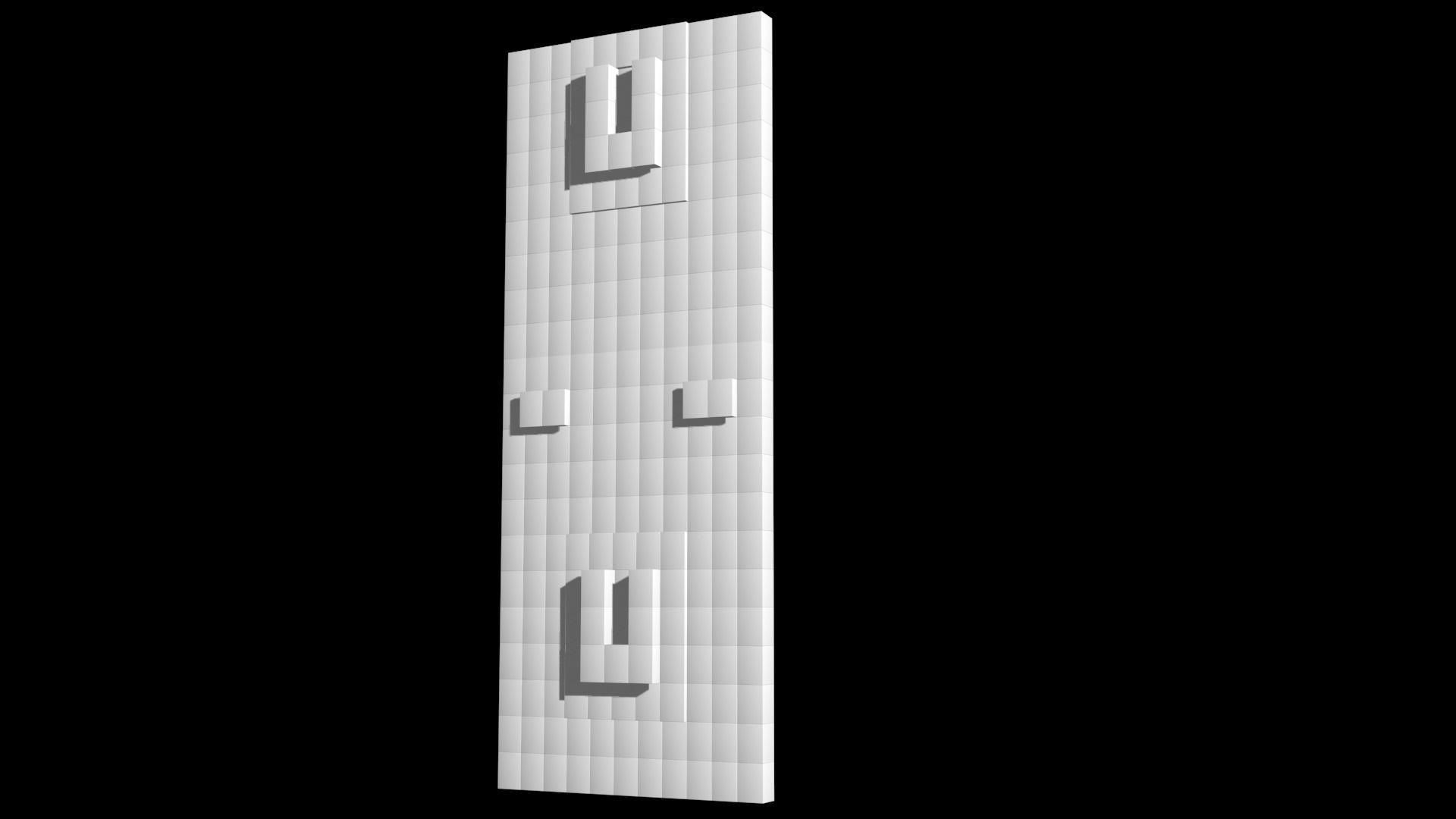 3d Mapping Wall in and out Boxes  3D model_4