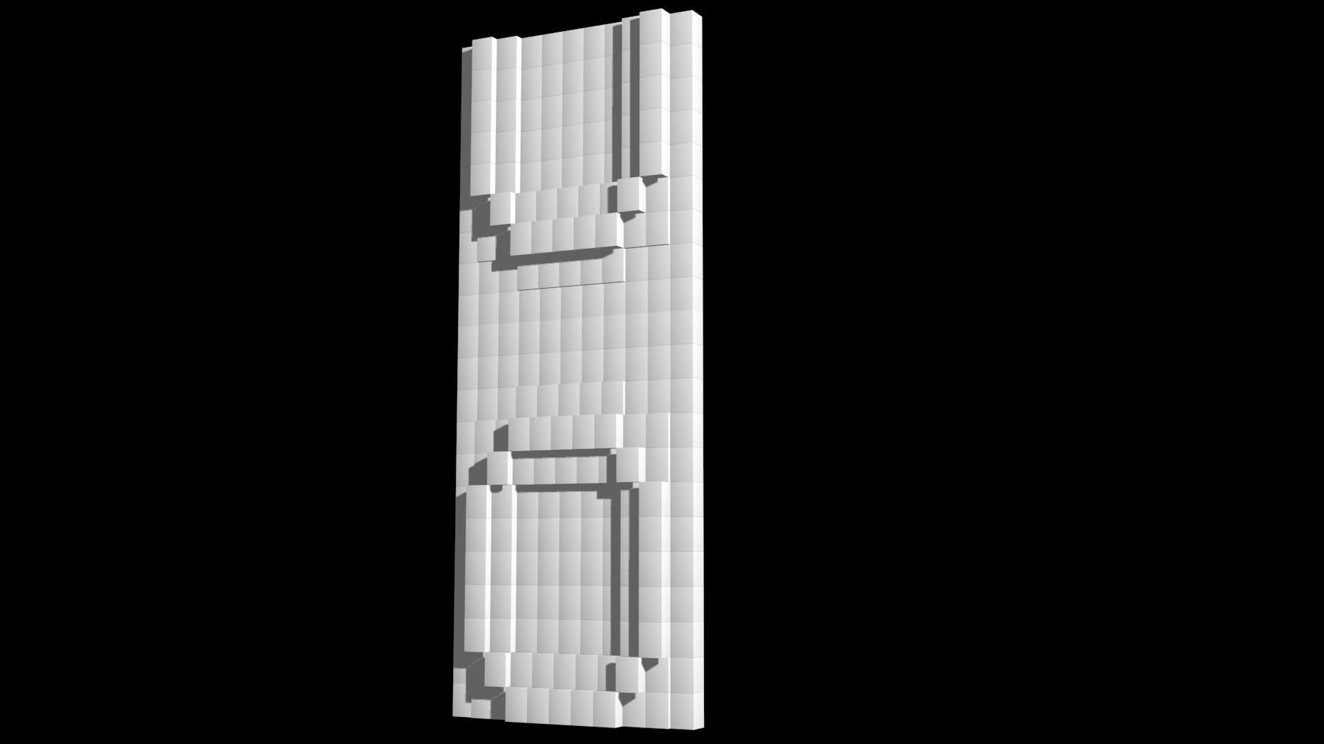 3d Mapping Wall in and out Boxes  3D model_3