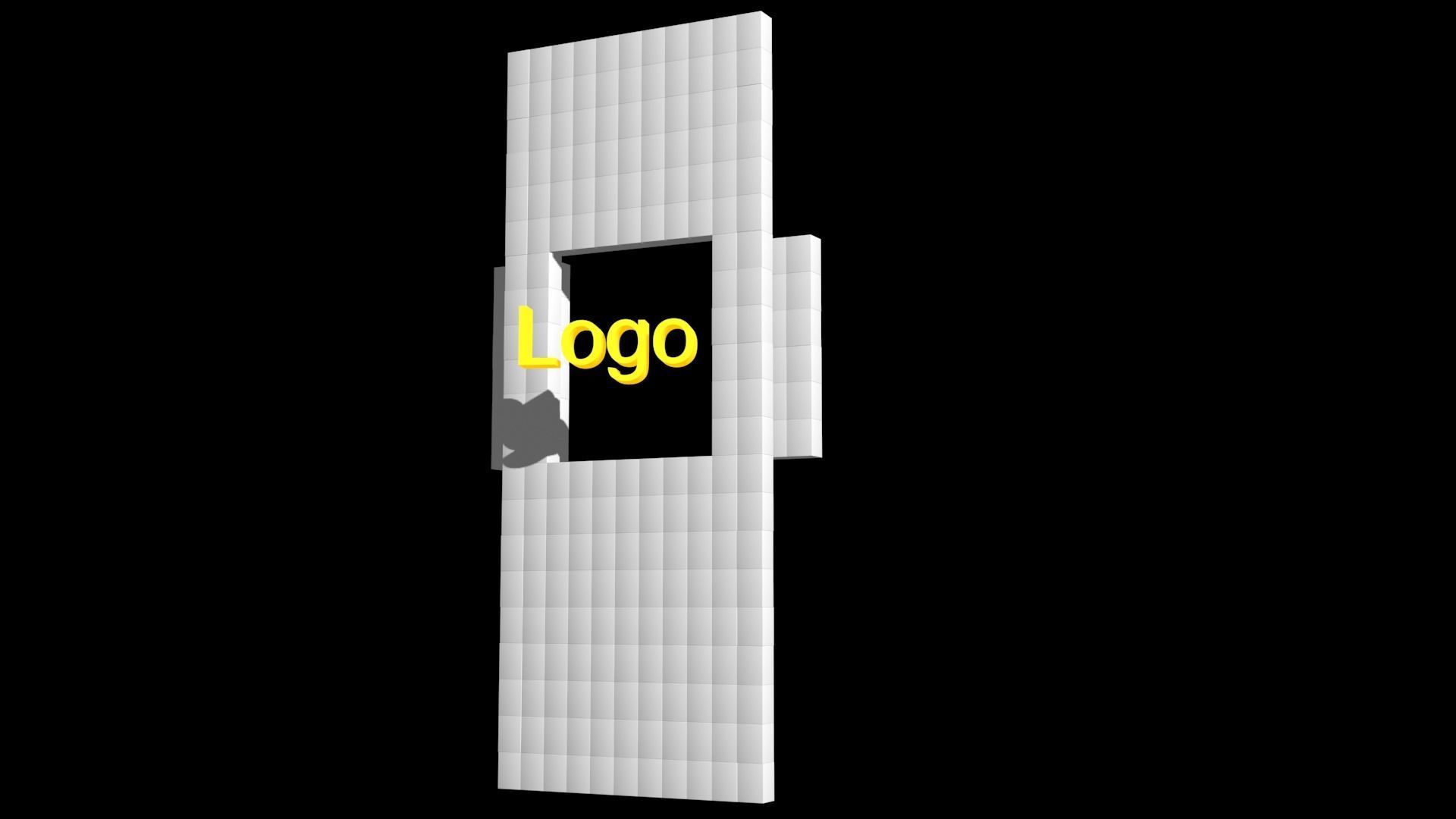 3d Mapping Wall in and out Boxes  3D model_15