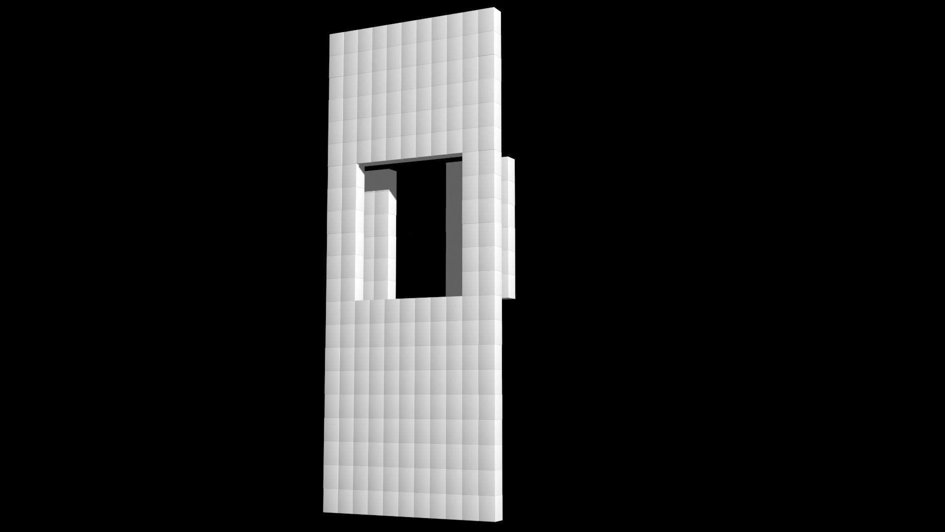 3d Mapping Wall in and out Boxes  3D model_14