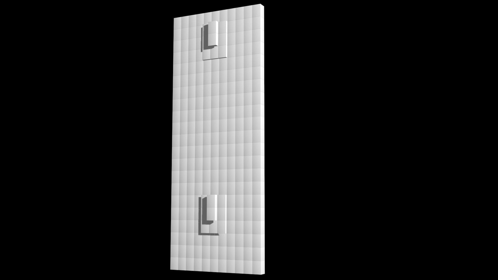 3d Mapping Wall in and out Boxes  3D model_1