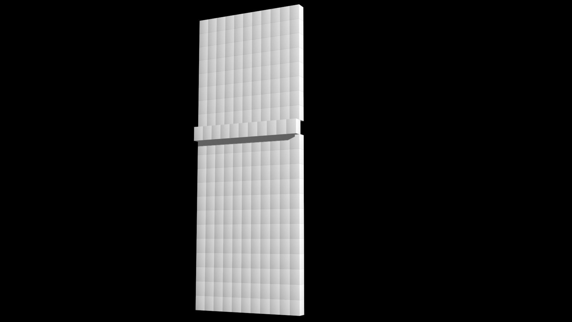 3d Mapping Wall in and out Boxes  3D model_7