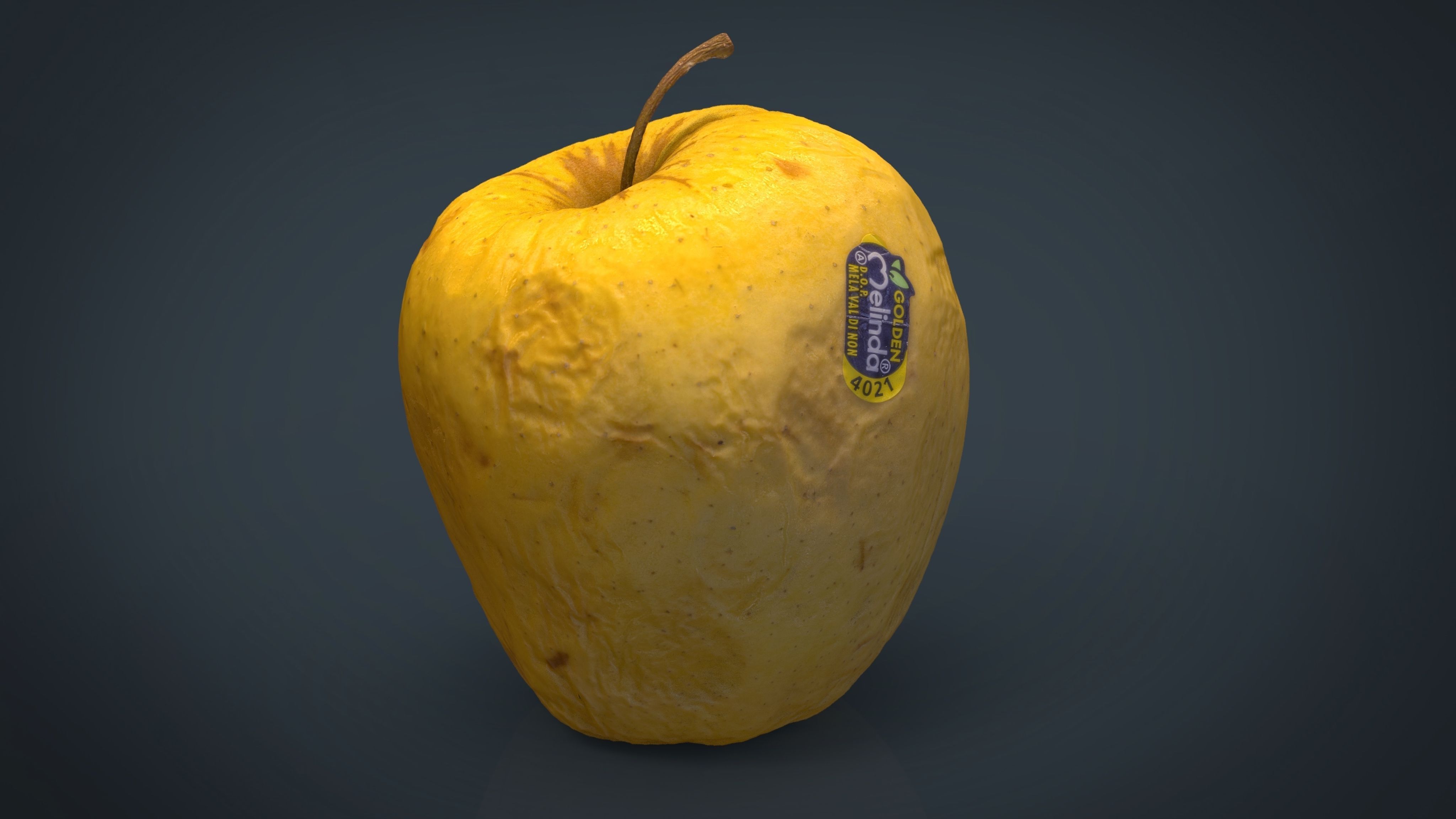 Apple Low-poly 3D model_8
