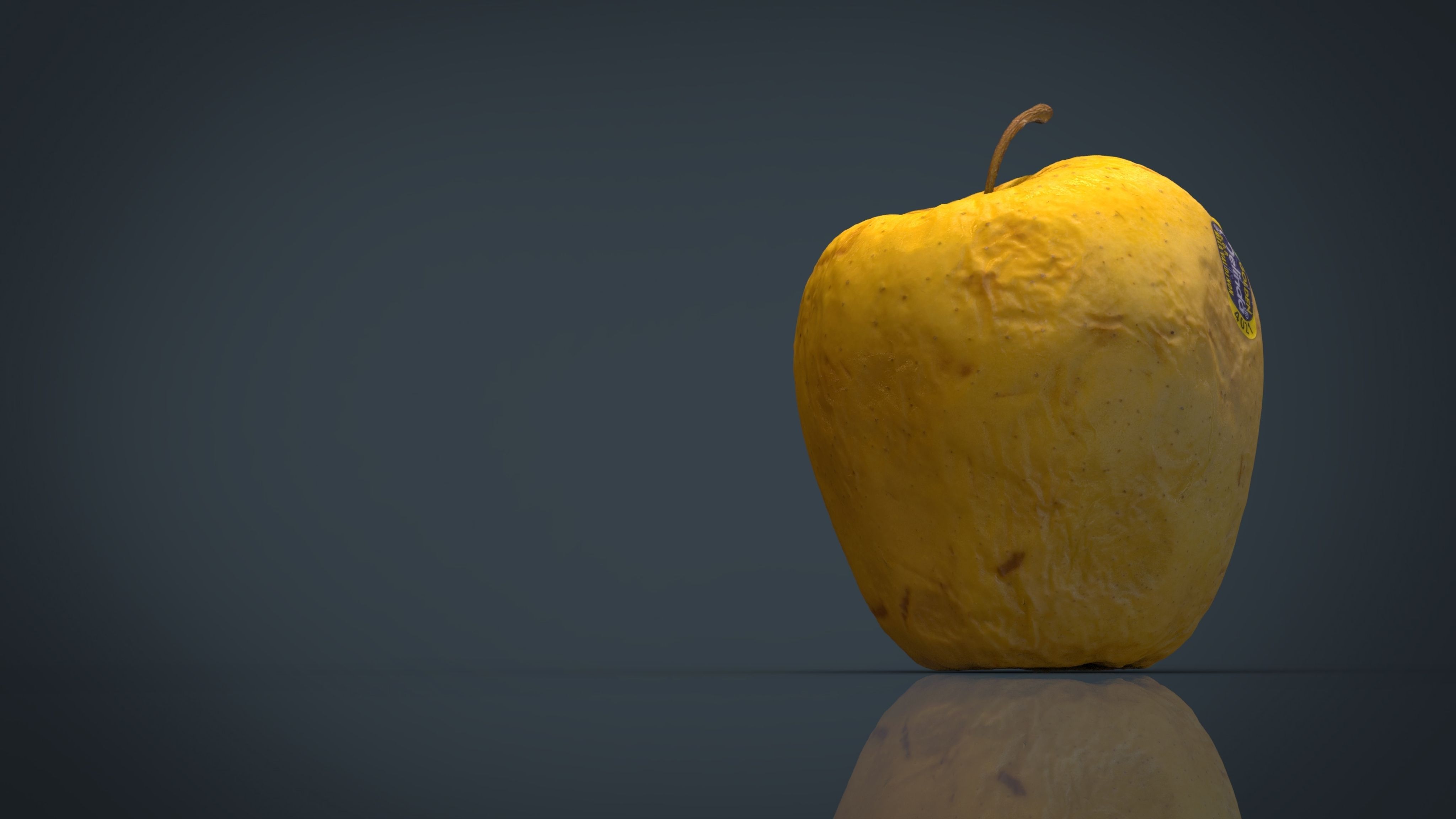 Apple Low-poly 3D model_2
