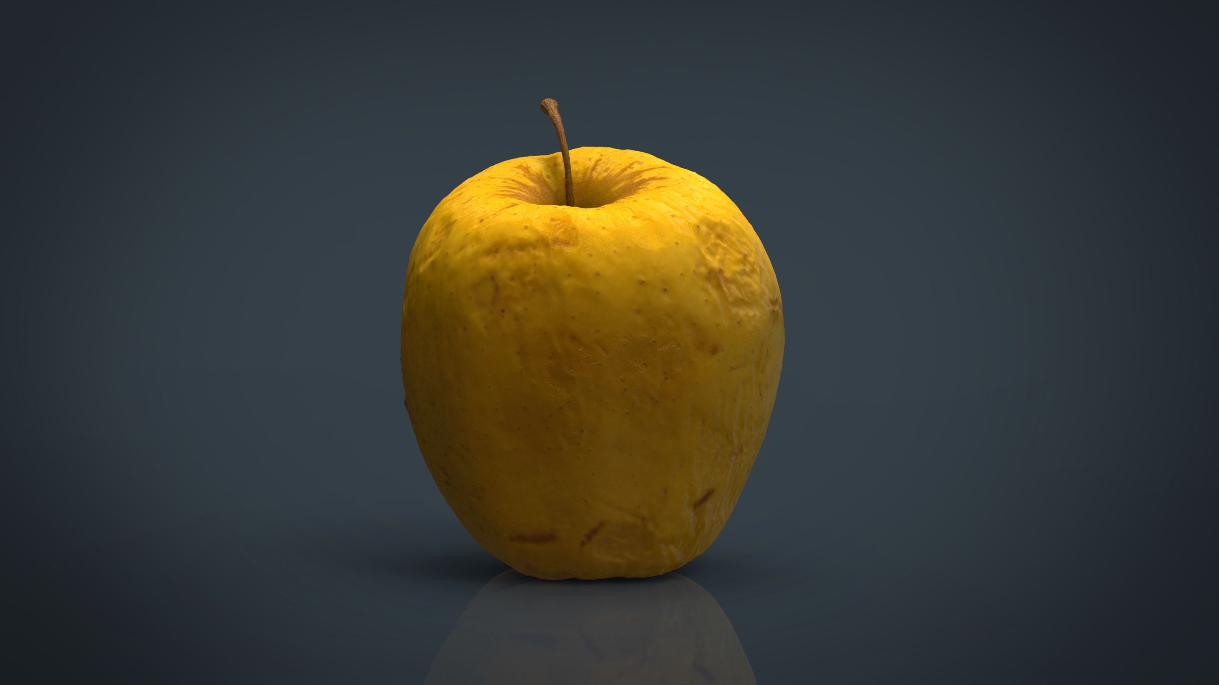Apple Low-poly 3D model_6
