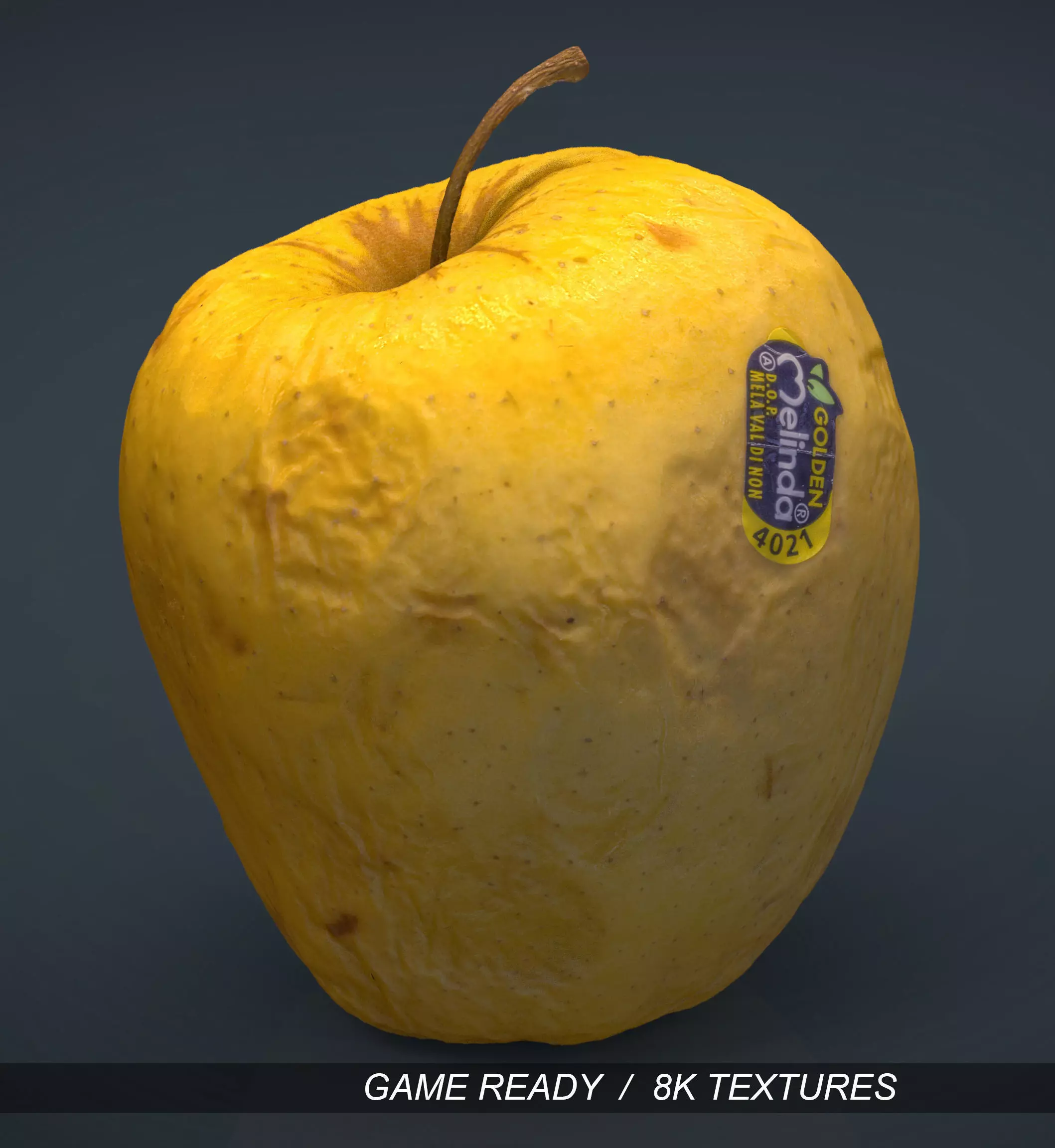 Apple Low-poly 3D model_0