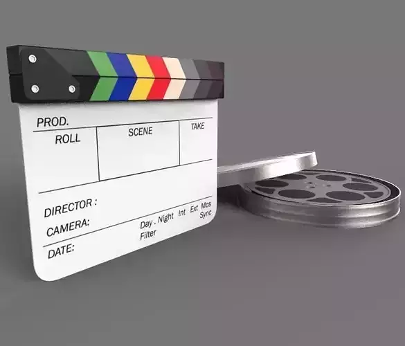 Movie Clappboard 3D model