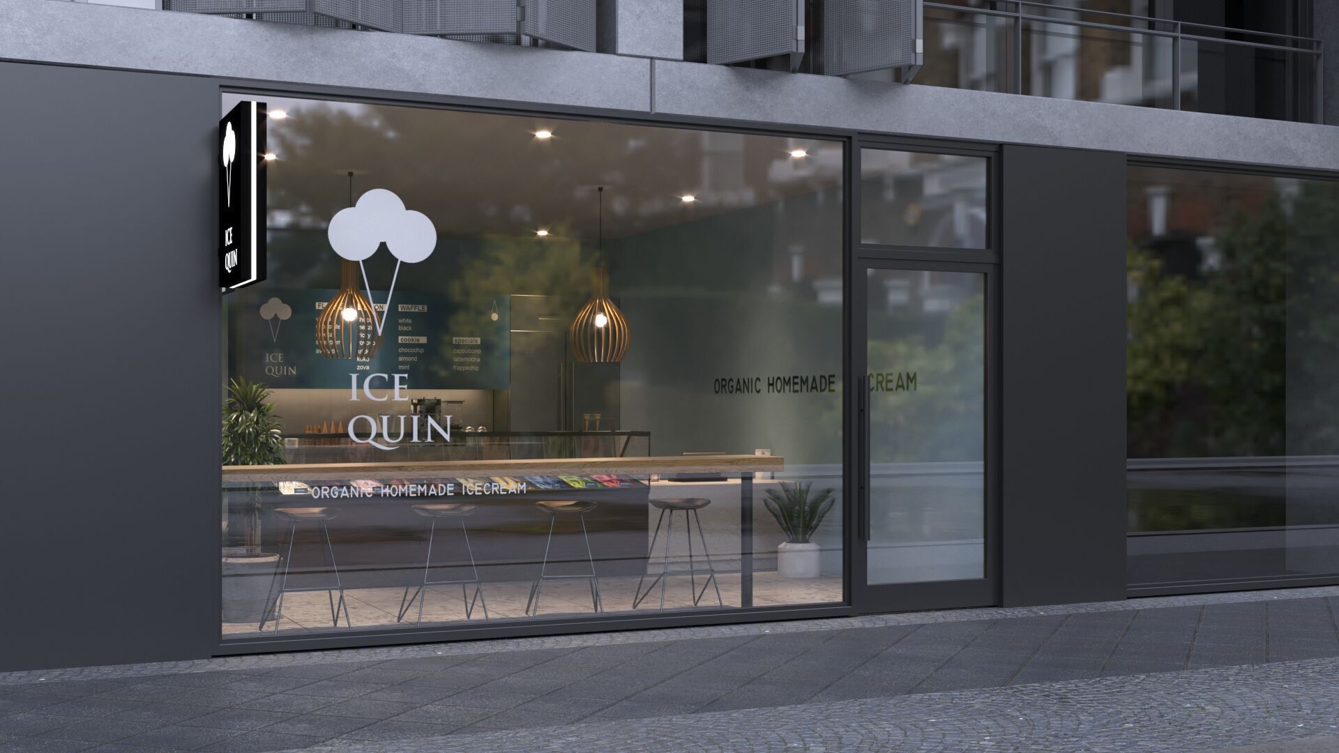 Interior Scene 03 - Ice Cream Shop  3D model_2