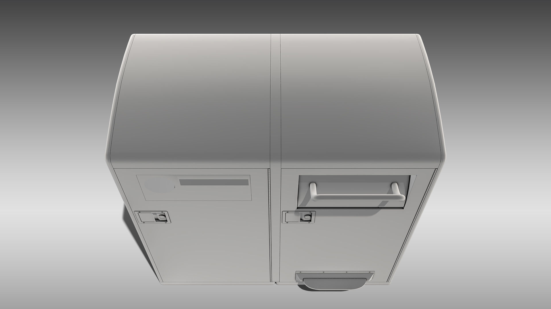 Bigbelly Double Station Low-poly 3D model_11