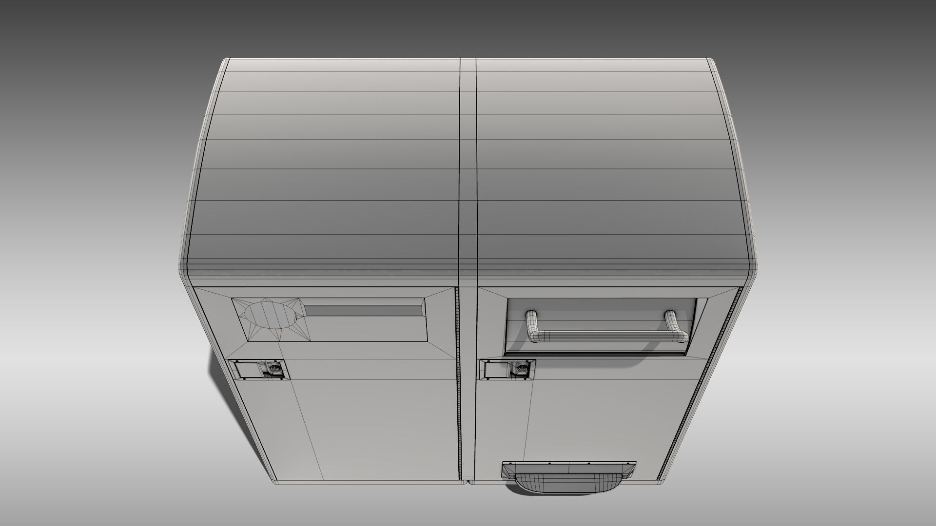 Bigbelly Double Station Low-poly 3D model_10