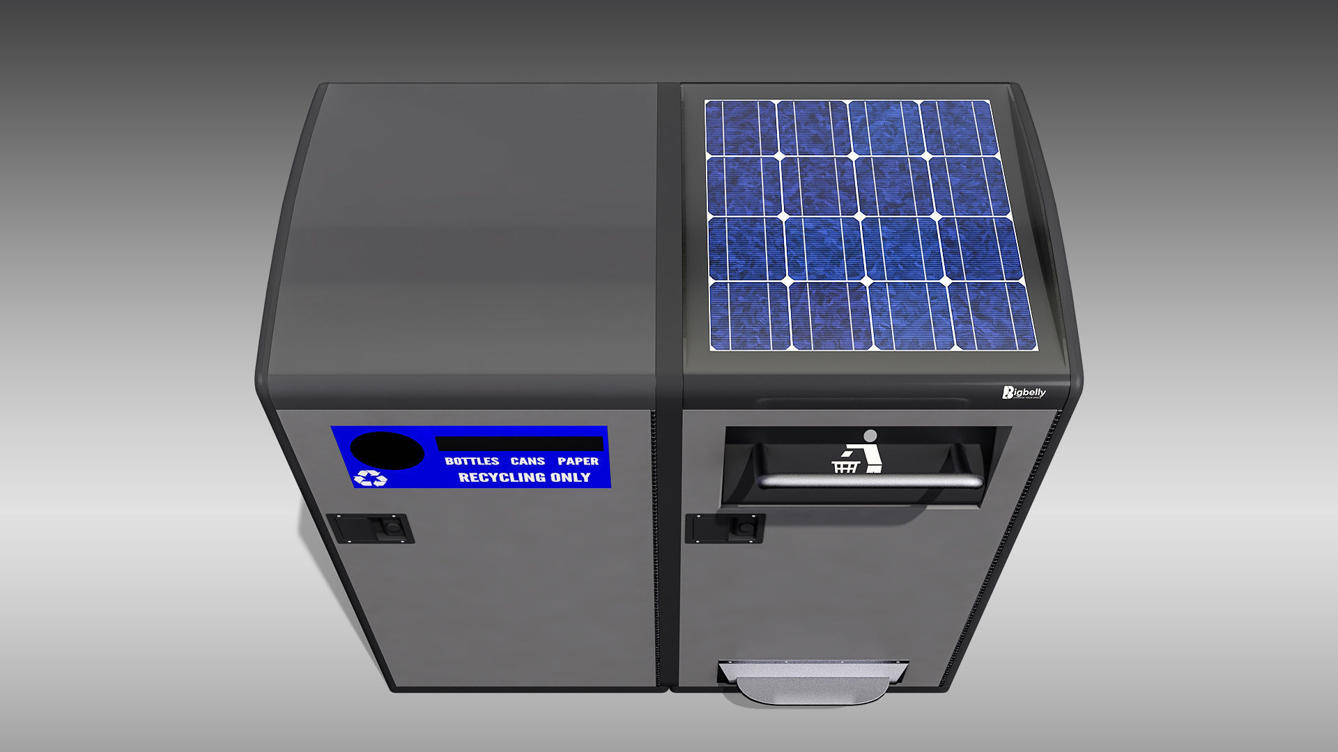 Bigbelly Double Station Low-poly 3D model_6