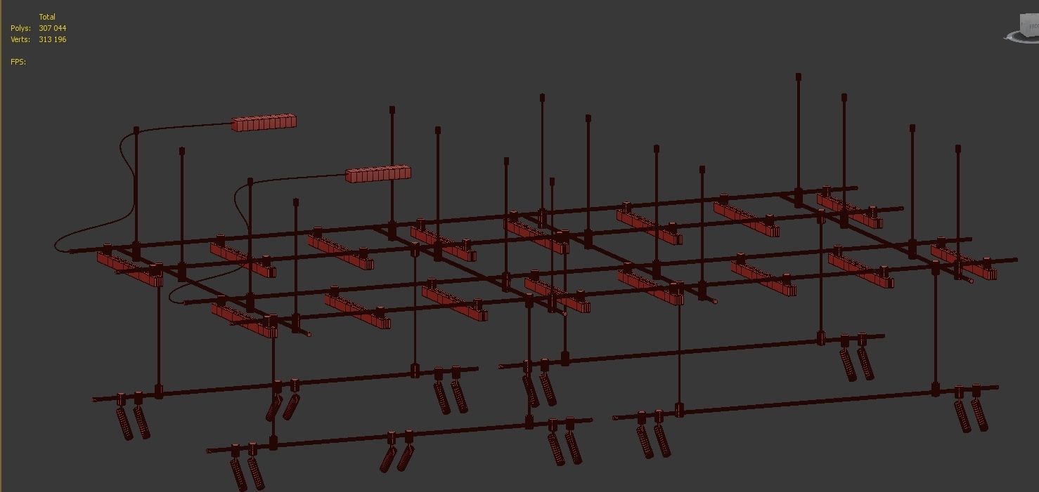 Track light Liberty line and Liberty spot T by Forstlight 3D model_4