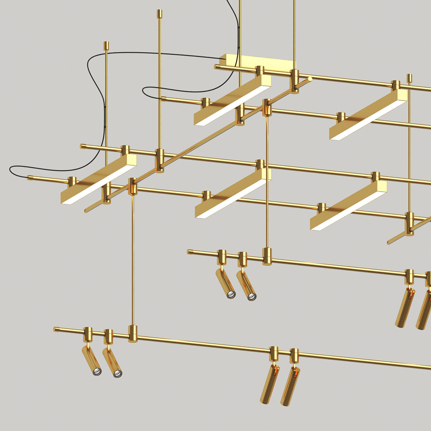 Track light Liberty line and Liberty spot T by Forstlight 3D model_1