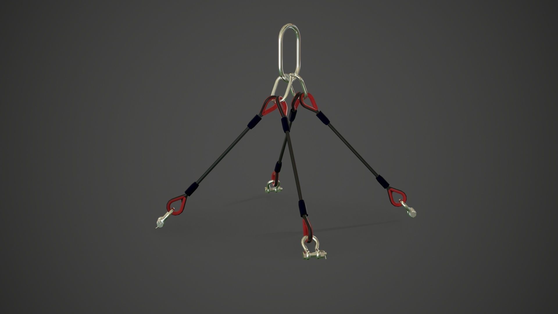 Symmetric sling assembly 3D model_1