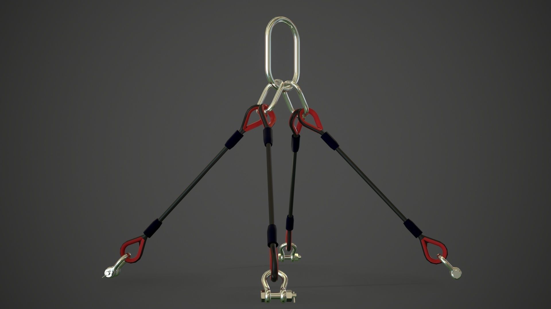 Symmetric sling assembly 3D model_2