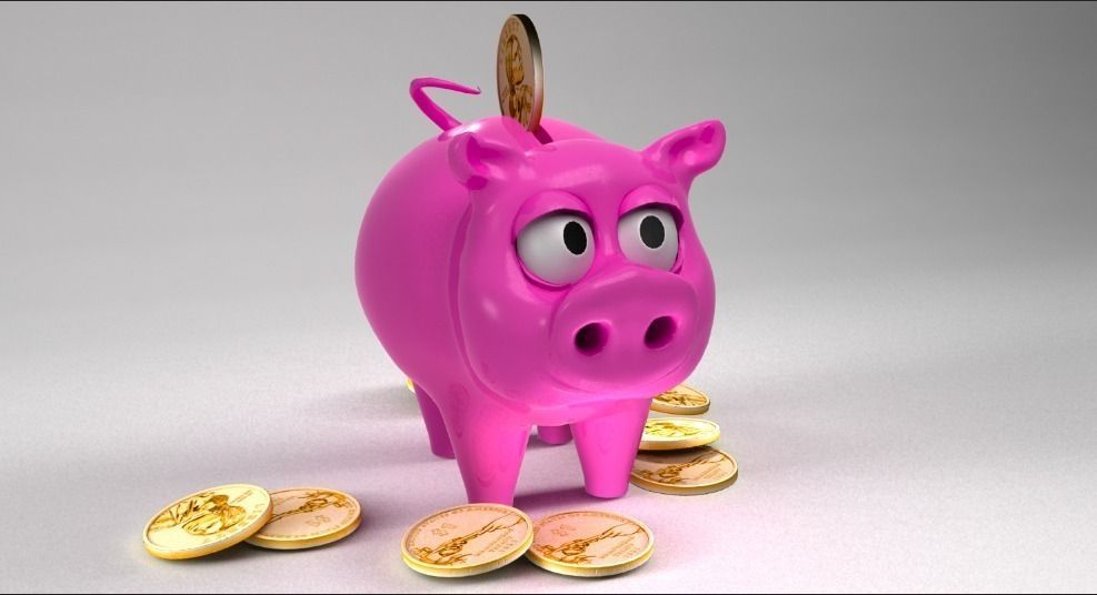Piggy Bank 3D model_2