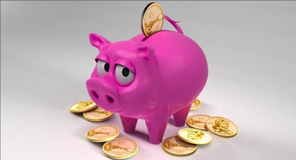 Piggy Bank 3D model_0