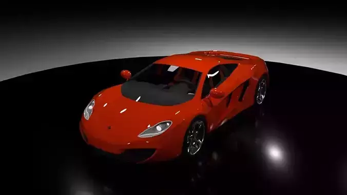 Mclaren 12c Low-poly 3D model