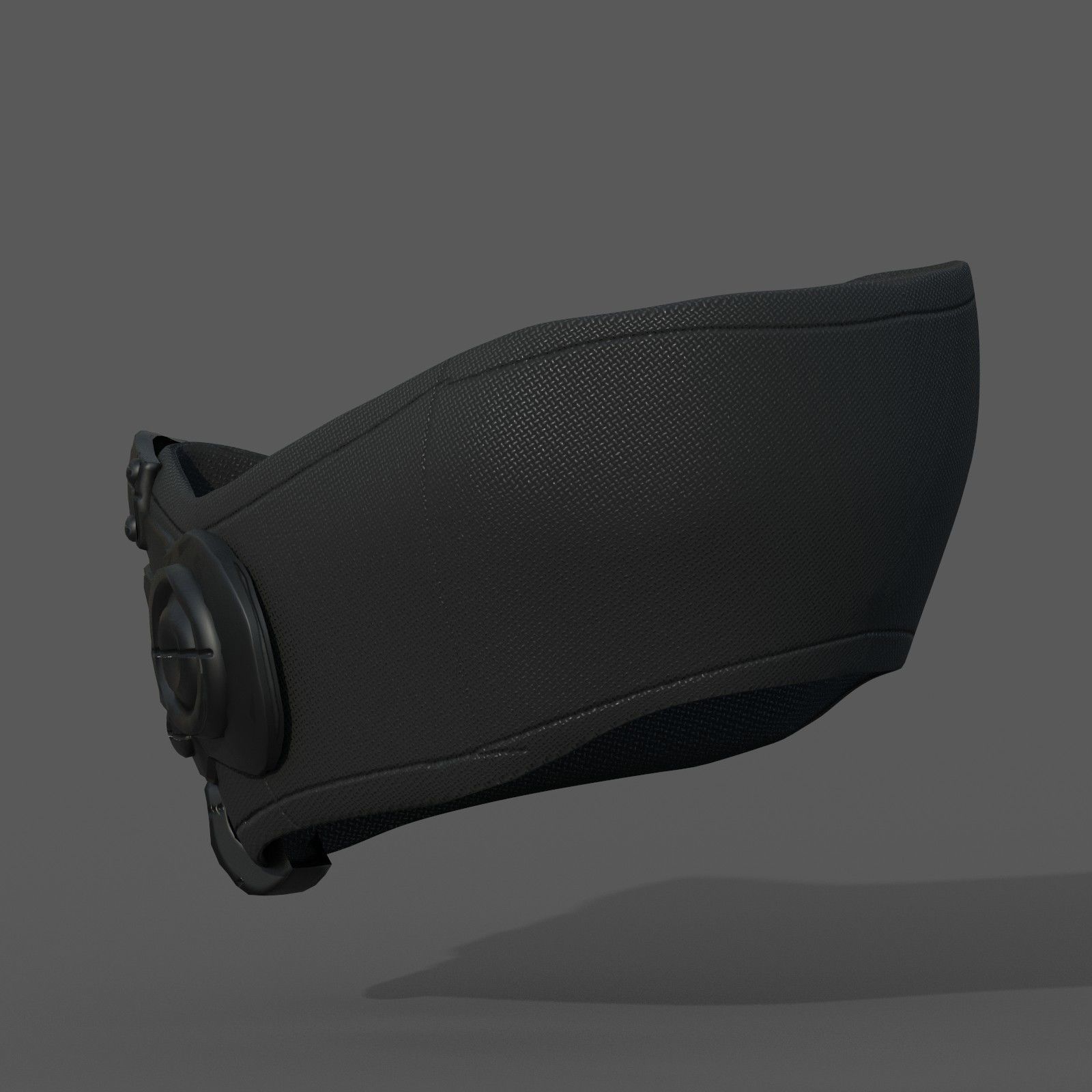 Gas mask respirator scifi futuristic 3d  Low-poly 3D model_5