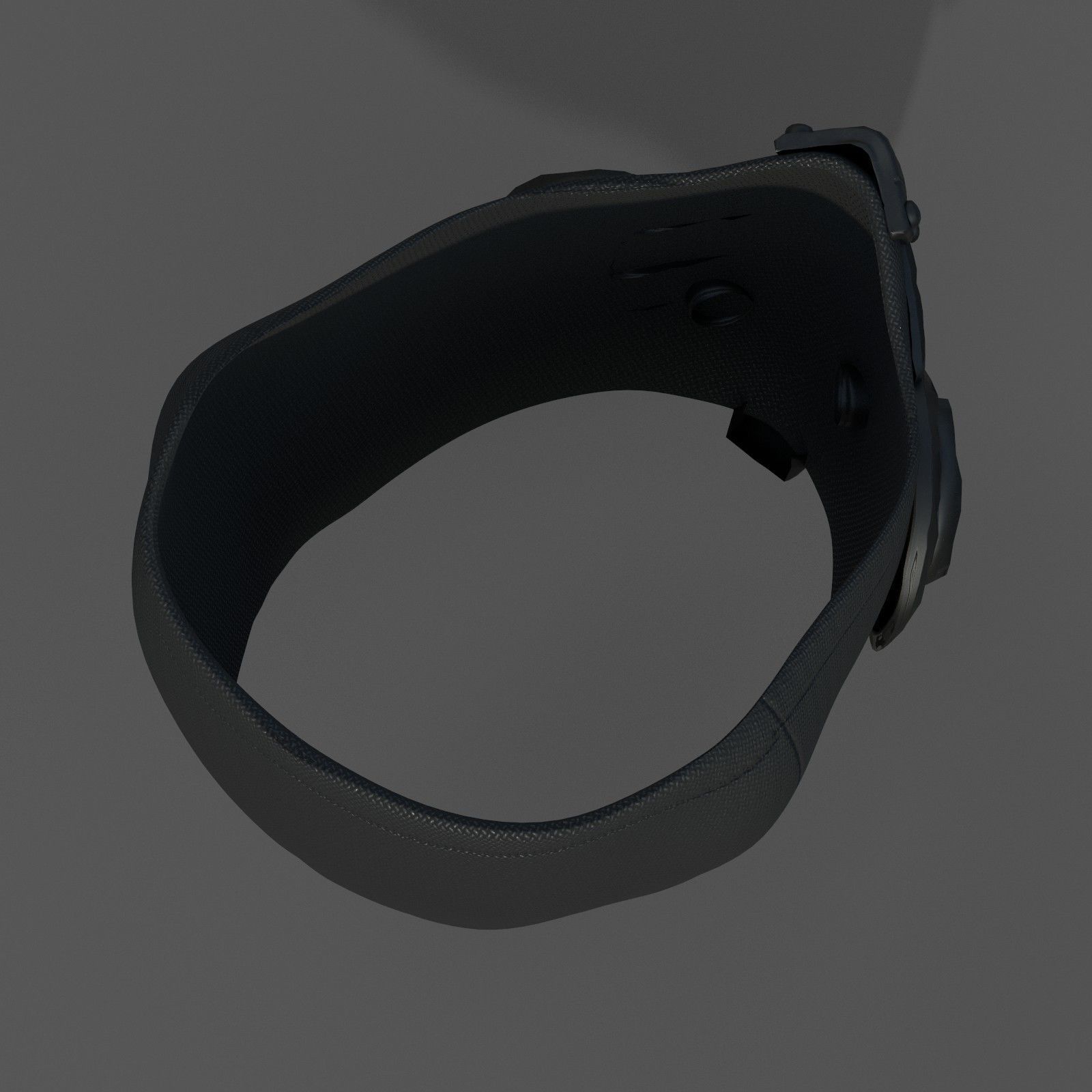 Gas mask respirator scifi futuristic 3d  Low-poly 3D model_4