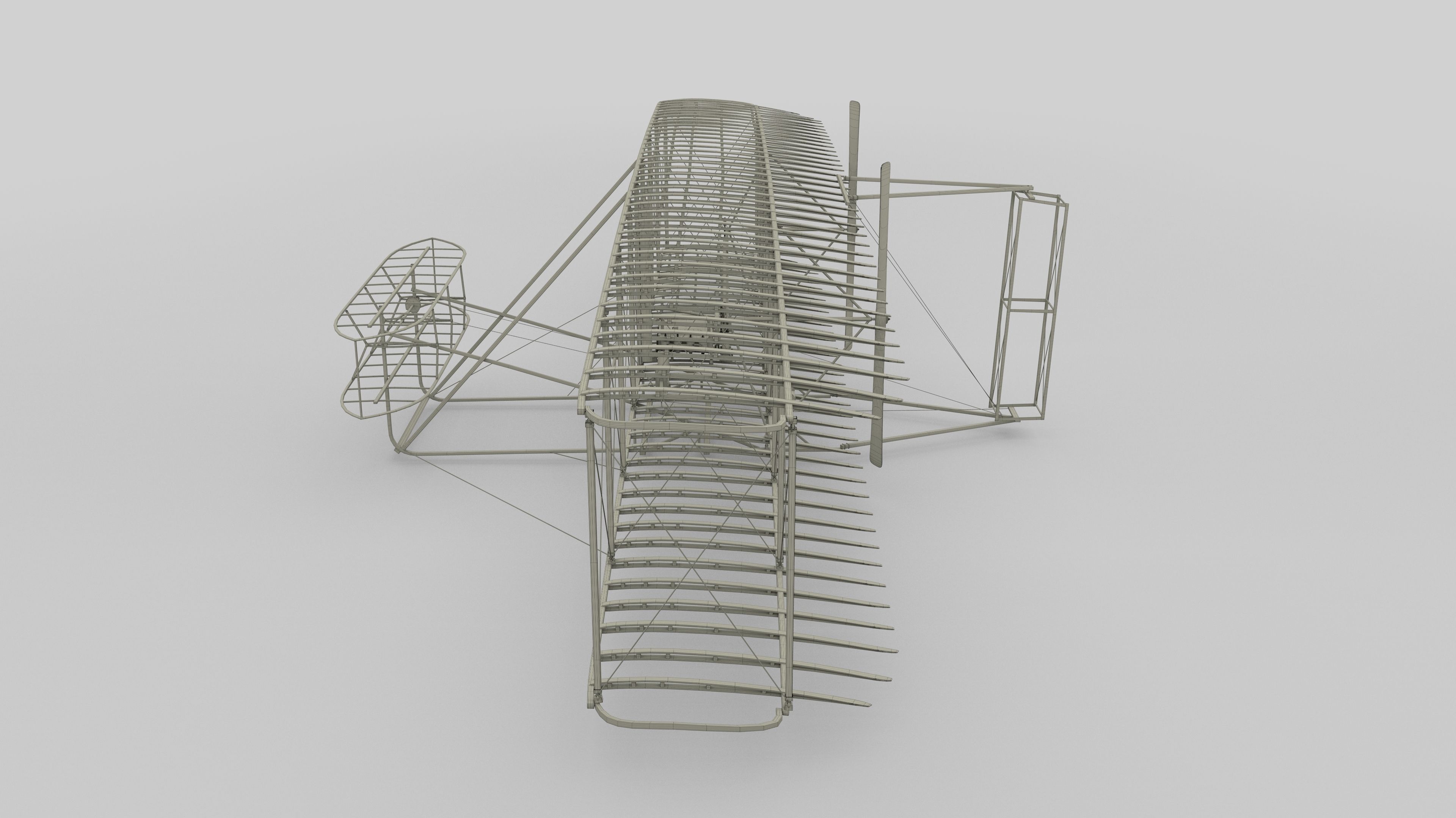 Animated Wright Flyer 3D model_79