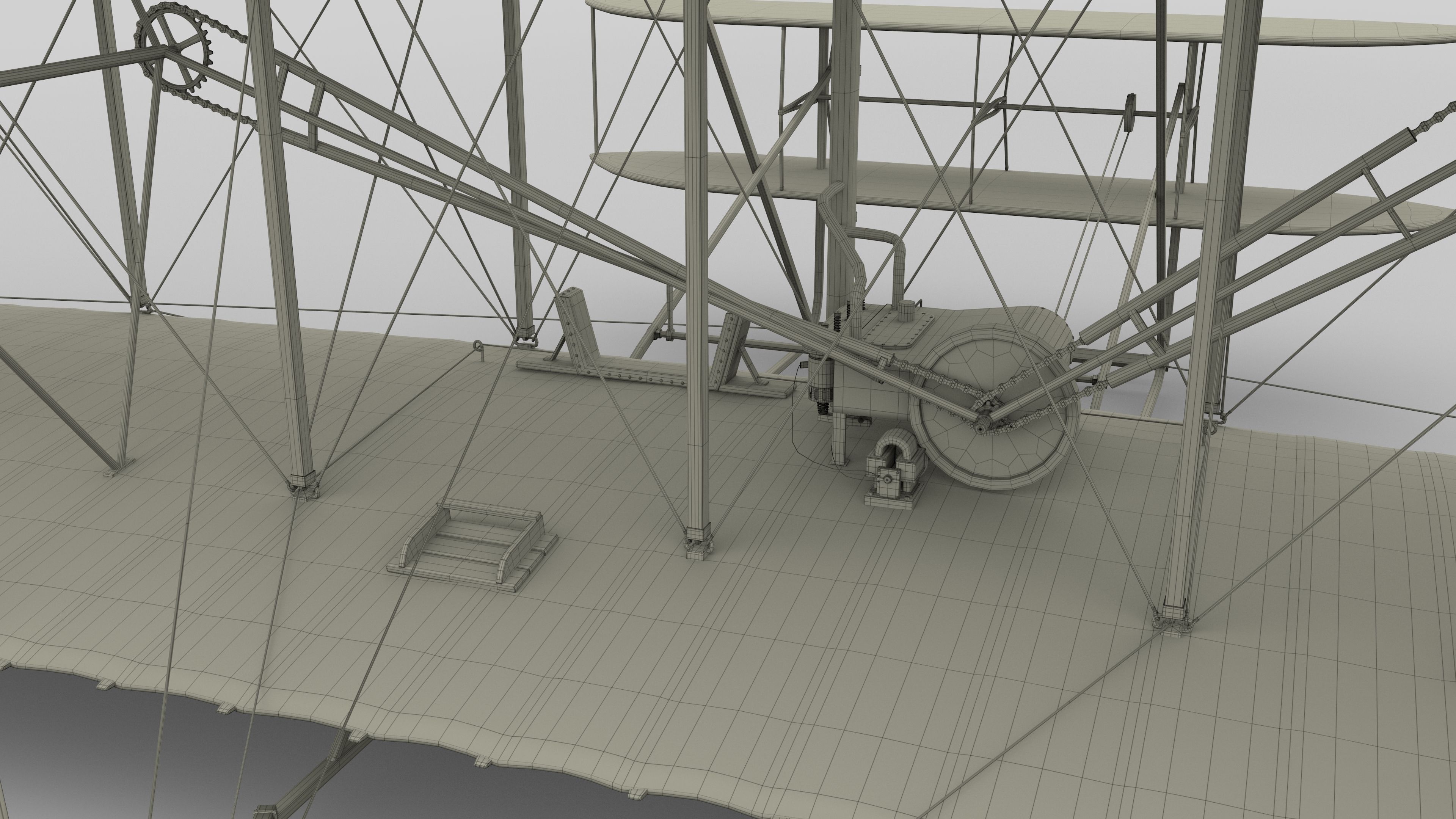 Animated Wright Flyer 3D model_55